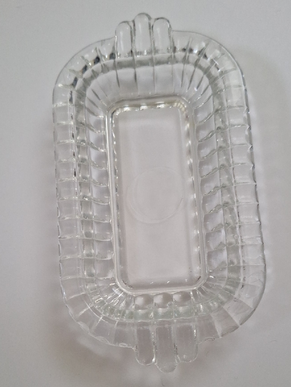 Vintage Glass Rectangular Dish